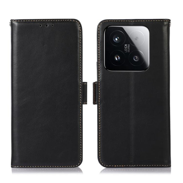 Funda para teléfono RFID de cuero genuino con textura de caballo loco magnético, For Xiaomi 17T Pro 5G, For Xiaomi 17T 5G, For Xiaomi 17 Pro, For Xiaomi 17, For Xiaomi 15T Pro 5G, For Xiaomi 15T 5G, For Xiaomi Poco X7 Pro, For Xiaomi 14T Pro           ...