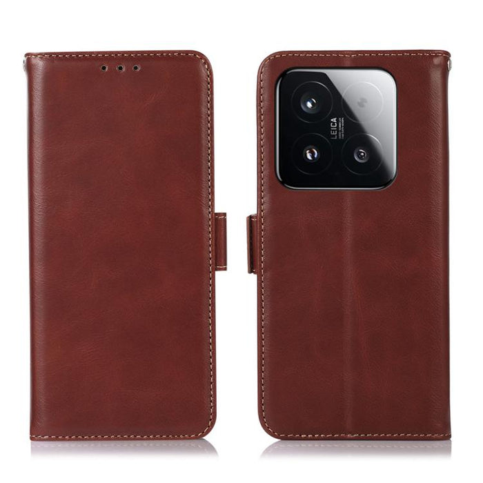 Funda para teléfono RFID de cuero genuino con textura de caballo loco magnético, For Xiaomi 17T Pro 5G, For Xiaomi 17T 5G, For Xiaomi 17 Pro, For Xiaomi 17, For Xiaomi 15T Pro 5G, For Xiaomi 15T 5G, For Xiaomi Poco X7 Pro, For Xiaomi 14T Pro           ...