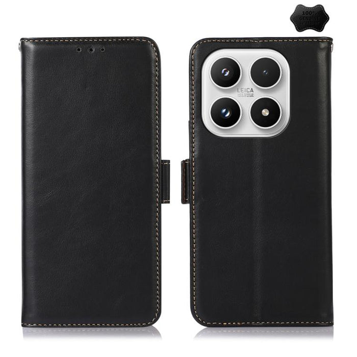 Funda para teléfono RFID de cuero genuino con textura de caballo loco magnético, For Xiaomi 17T Pro 5G, For Xiaomi 17T 5G, For Xiaomi 17 Pro, For Xiaomi 17, For Xiaomi 15T Pro 5G, For Xiaomi 15T 5G, For Xiaomi Poco X7 Pro, For Xiaomi 14T Pro           ...