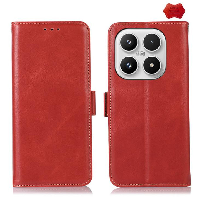 Funda para teléfono RFID de cuero genuino con textura de caballo loco magnético, For Xiaomi 17T Pro 5G, For Xiaomi 17T 5G, For Xiaomi 17 Pro, For Xiaomi 17, For Xiaomi 15T Pro 5G, For Xiaomi 15T 5G, For Xiaomi Poco X7 Pro, For Xiaomi 14T Pro           ...