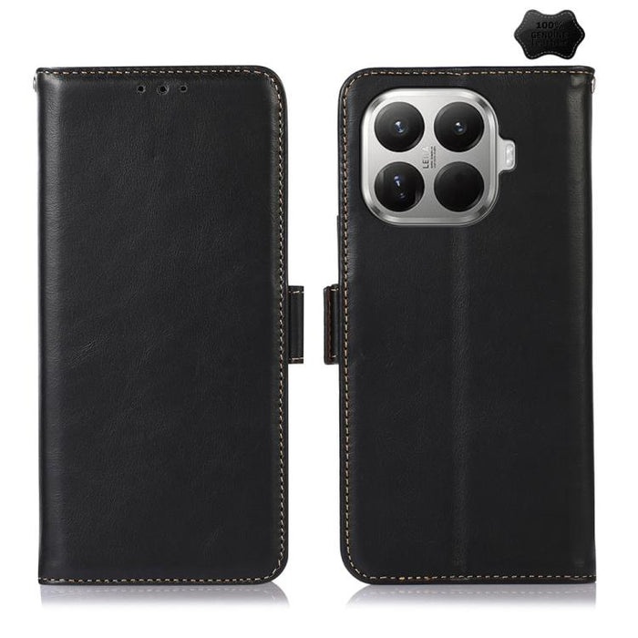 Funda para teléfono RFID de cuero genuino con textura de caballo loco magnético, For Xiaomi 17T Pro 5G, For Xiaomi 17T 5G, For Xiaomi 17 Pro, For Xiaomi 17, For Xiaomi 15T Pro 5G, For Xiaomi 15T 5G, For Xiaomi Poco X7 Pro, For Xiaomi 14T Pro           ...