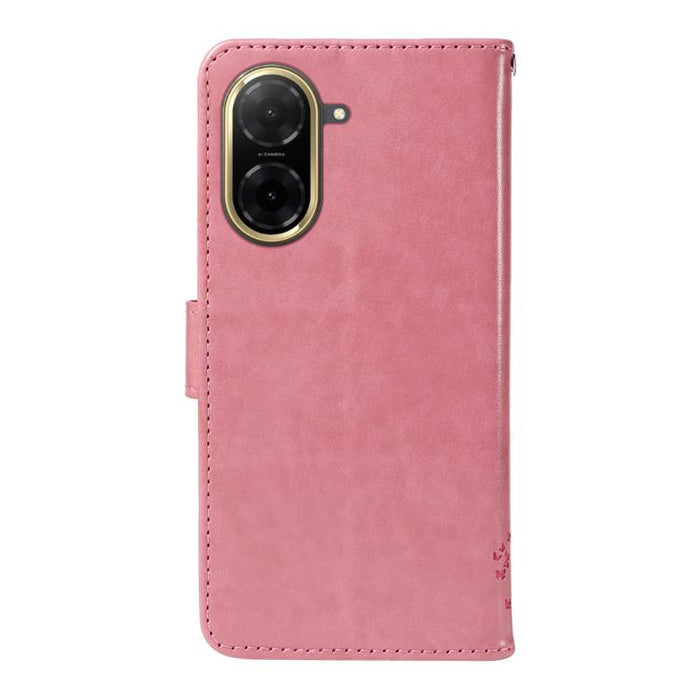 Funda de cuero con tapa para teléfono con estampado en relieve de árbol y gato, For Redmi A5 4G 173.3mm, For Redmi Note 14S 4G / Note 13 Pro 4G, For Redmi K80 / K80 Pro, For Redmi Note 14 4G Global 163.25mm, For Redmi Note 14 5G                        ...