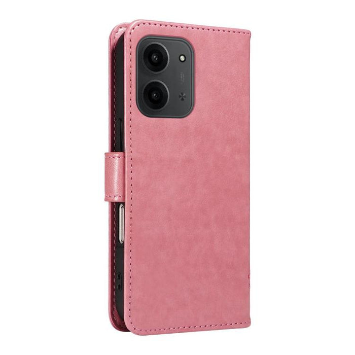 Funda de cuero con tapa para teléfono con estampado en relieve de árbol y gato, For Redmi A5 4G 173.3mm, For Redmi Note 14S 4G / Note 13 Pro 4G, For Redmi K80 / K80 Pro, For Redmi Note 14 4G Global 163.25mm, For Redmi Note 14 5G                        ...
