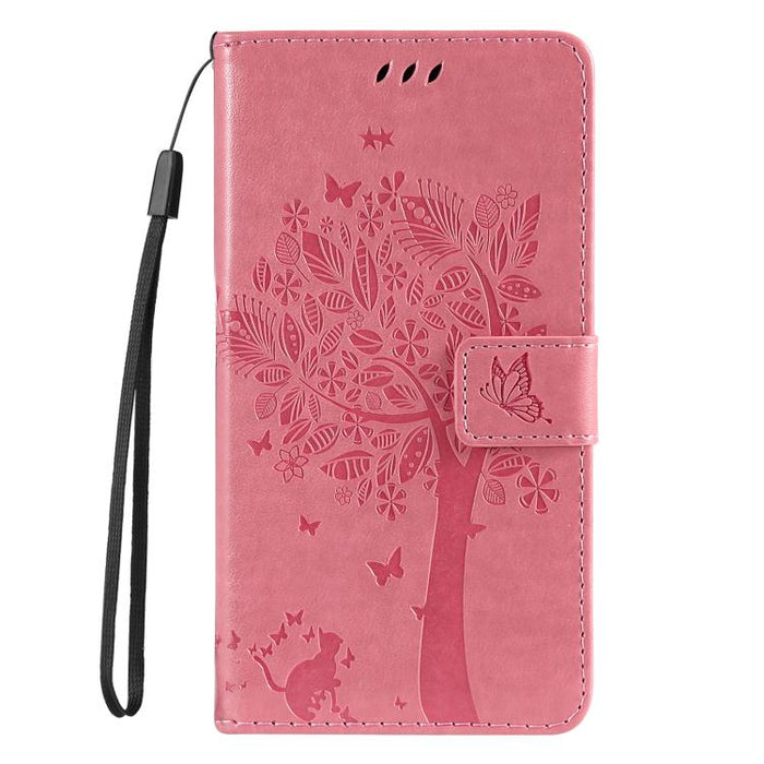 Funda de cuero con tapa para teléfono con estampado en relieve de árbol y gato, For Redmi Turbo 5 Max 5G, For Redmi Turbo 5 5G / Poco X8 Pro 5G, For Redmi K90 Pro Max/Poco F8 Ultra, For Redmi K90 / Poco F8 Pro, For Redmi 15C 5G / 4G EU 173mm           ...