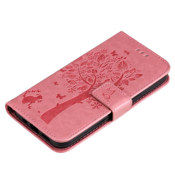 Funda de cuero con tapa para teléfono con estampado en relieve de árbol y gato, For Redmi Turbo 5 Max 5G, For Redmi Turbo 5 5G / Poco X8 Pro 5G, For Redmi K90 Pro Max/Poco F8 Ultra, For Redmi K90 / Poco F8 Pro, For Redmi 15C 5G / 4G EU 173mm           ...