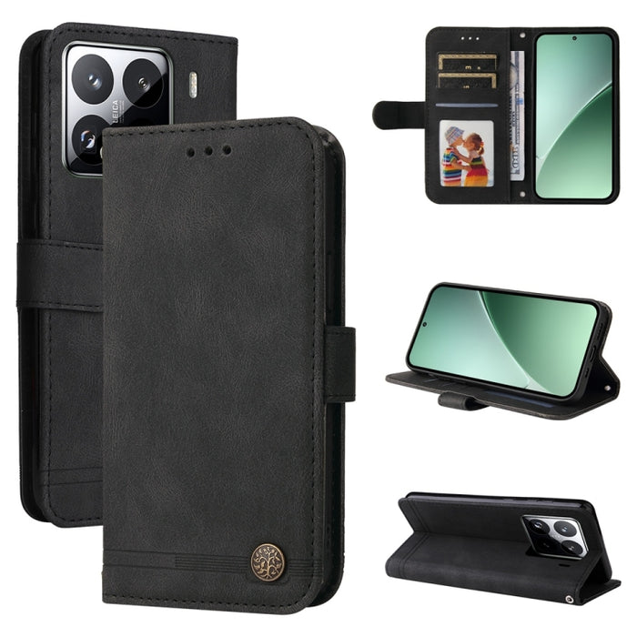 Funda de cuero para teléfono con botones de metal y diseño de árbol de la vida Skin Feel, For Xiaomi 17 Max 5G, For Xiaomi 17T Pro 5G, For Xiaomi 17T 5G, For Xiaomi 17 Ultra, For Xiaomi 17 Pro Max, For Xiaomi 17 Pro, For Xiaomi 17                      ...