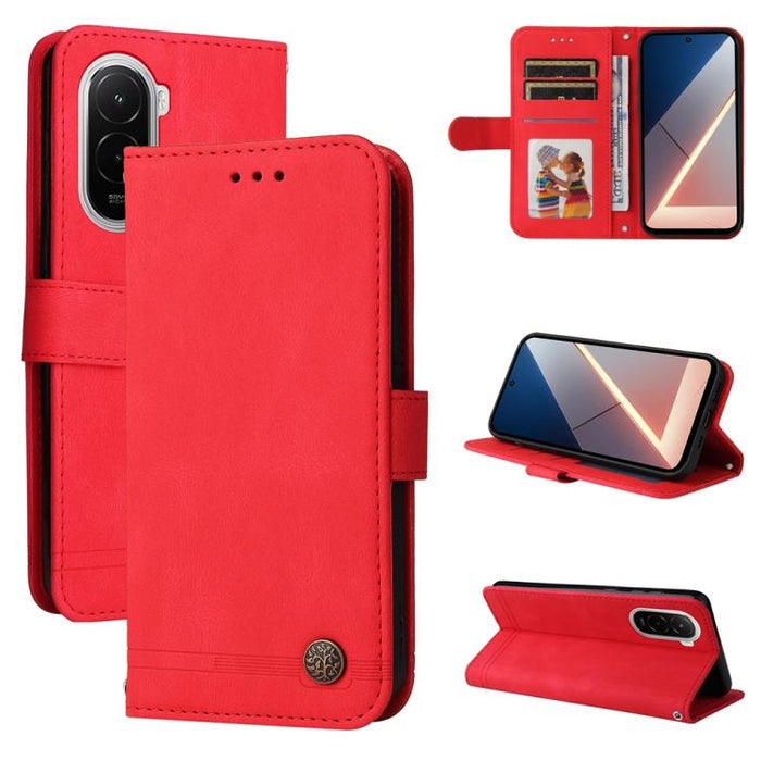 Funda de cuero para teléfono con botones de metal y diseño de árbol de la vida Skin Feel, For Xiaomi 17 Max 5G, For Xiaomi 17T Pro 5G, For Xiaomi 17T 5G, For Xiaomi 17 Ultra, For Xiaomi 17 Pro Max, For Xiaomi 17 Pro, For Xiaomi 17                      ...