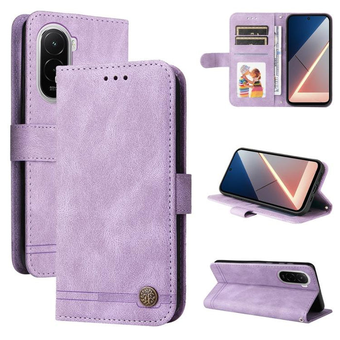 Funda de cuero para teléfono con botones de metal y diseño de árbol de la vida Skin Feel, For Xiaomi 17 Max 5G, For Xiaomi 17T Pro 5G, For Xiaomi 17T 5G, For Xiaomi 17 Ultra, For Xiaomi 17 Pro Max, For Xiaomi 17 Pro, For Xiaomi 17                      ...