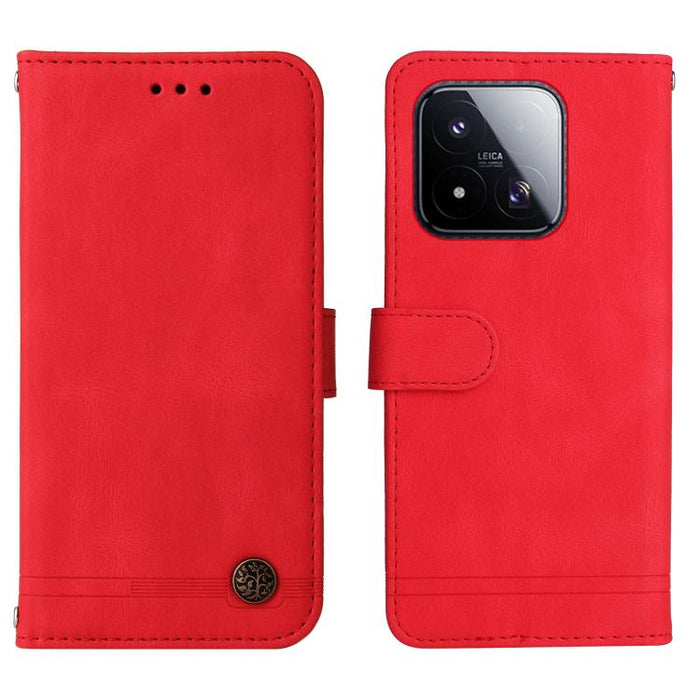 Funda de cuero para teléfono con botones de metal y diseño de árbol de la vida Skin Feel, For Xiaomi 17 Max 5G, For Xiaomi 17T Pro 5G, For Xiaomi 17T 5G, For Xiaomi 17 Ultra, For Xiaomi 17 Pro Max, For Xiaomi 17 Pro, For Xiaomi 17                      ...