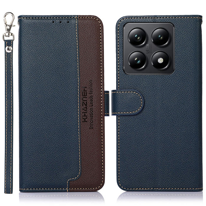 Funda para teléfono RFID de cuero con textura de lichi de KHAZNEH, For Xiaomi 17T Pro 5G, For Xiaomi 17T 5G, For Xiaomi 17 Pro Max, For Xiaomi 17 Pro, For Xiaomi 17, For Xiaomi 15T Pro 5G, For Xiaomi 15T 5G, For Xiaomi Poco F7 Pro / F7 Ultra           ...