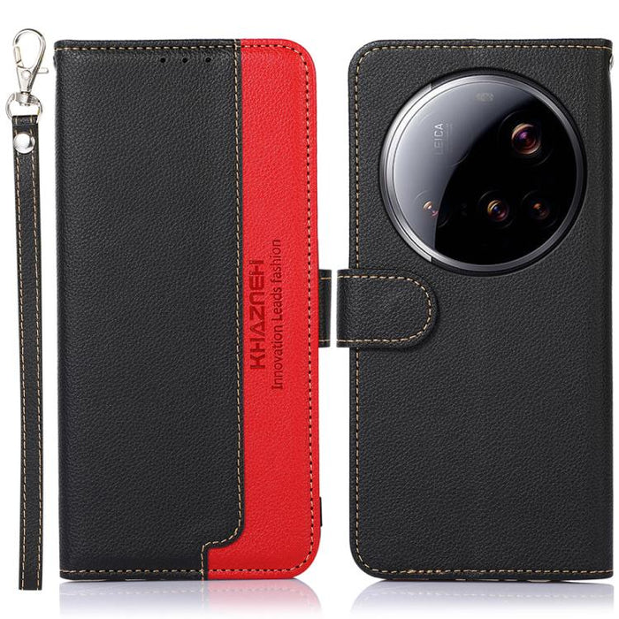 Funda para teléfono RFID de cuero con textura de lichi de KHAZNEH, For Xiaomi 17T Pro 5G, For Xiaomi 17T 5G, For Xiaomi 17 Pro Max, For Xiaomi 17 Pro, For Xiaomi 17, For Xiaomi 15T Pro 5G, For Xiaomi 15T 5G, For Xiaomi Poco F7 Pro / F7 Ultra           ...