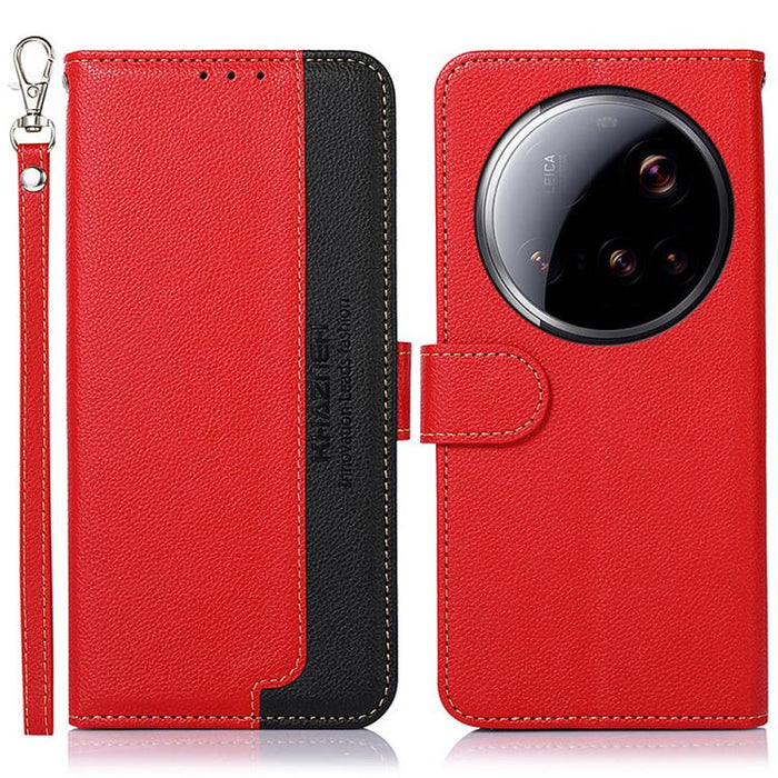 Funda para teléfono RFID de cuero con textura de lichi de KHAZNEH, For Xiaomi 17T Pro 5G, For Xiaomi 17T 5G, For Xiaomi 17 Pro Max, For Xiaomi 17 Pro, For Xiaomi 17, For Xiaomi 15T Pro 5G, For Xiaomi 15T 5G, For Xiaomi Poco F7 Pro / F7 Ultra           ...