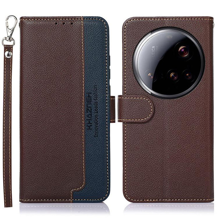 Funda para teléfono RFID de cuero con textura de lichi de KHAZNEH, For Xiaomi 17T Pro 5G, For Xiaomi 17T 5G, For Xiaomi 17 Pro Max, For Xiaomi 17 Pro, For Xiaomi 17, For Xiaomi 15T Pro 5G, For Xiaomi 15T 5G, For Xiaomi Poco F7 Pro / F7 Ultra           ...