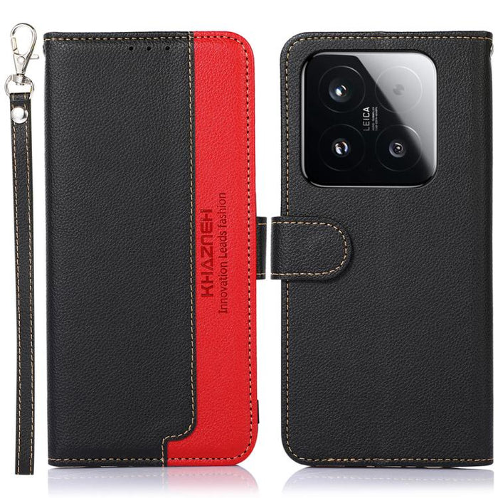 Funda para teléfono RFID de cuero con textura de lichi de KHAZNEH, For Xiaomi 17T Pro 5G, For Xiaomi 17T 5G, For Xiaomi 17 Pro Max, For Xiaomi 17 Pro, For Xiaomi 17, For Xiaomi 15T Pro 5G, For Xiaomi 15T 5G, For Xiaomi Poco F7 Pro / F7 Ultra           ...