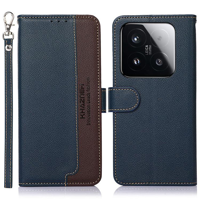 Funda para teléfono RFID de cuero con textura de lichi de KHAZNEH, For Xiaomi 17T Pro 5G, For Xiaomi 17T 5G, For Xiaomi 17 Pro Max, For Xiaomi 17 Pro, For Xiaomi 17, For Xiaomi 15T Pro 5G, For Xiaomi 15T 5G, For Xiaomi Poco F7 Pro / F7 Ultra           ...