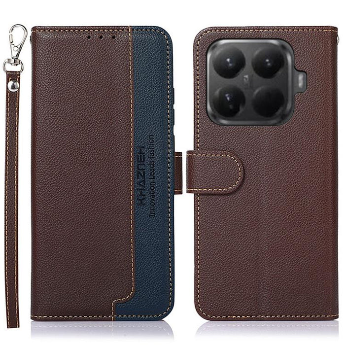 Funda para teléfono RFID de cuero con textura de lichi de KHAZNEH, For Xiaomi 17T Pro 5G, For Xiaomi 17T 5G, For Xiaomi 17 Pro Max, For Xiaomi 17 Pro, For Xiaomi 17, For Xiaomi 15T Pro 5G, For Xiaomi 15T 5G, For Xiaomi Poco F7 Pro / F7 Ultra           ...