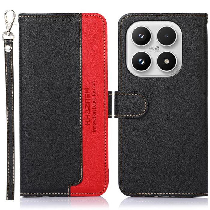 Funda para teléfono RFID de cuero con textura de lichi de KHAZNEH, For Xiaomi 17T Pro 5G, For Xiaomi 17T 5G, For Xiaomi 17 Pro Max, For Xiaomi 17 Pro, For Xiaomi 17, For Xiaomi 15T Pro 5G, For Xiaomi 15T 5G, For Xiaomi Poco F7 Pro / F7 Ultra           ...