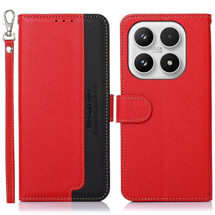 Funda para teléfono RFID de cuero con textura de lichi de KHAZNEH, For Xiaomi 17T Pro 5G, For Xiaomi 17T 5G, For Xiaomi 17 Pro Max, For Xiaomi 17 Pro, For Xiaomi 17, For Xiaomi 15T Pro 5G, For Xiaomi 15T 5G, For Xiaomi Poco F7 Pro / F7 Ultra           ...