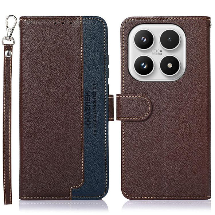 Funda para teléfono RFID de cuero con textura de lichi de KHAZNEH, For Xiaomi 17T Pro 5G, For Xiaomi 17T 5G, For Xiaomi 17 Pro Max, For Xiaomi 17 Pro, For Xiaomi 17, For Xiaomi 15T Pro 5G, For Xiaomi 15T 5G, For Xiaomi Poco F7 Pro / F7 Ultra           ...