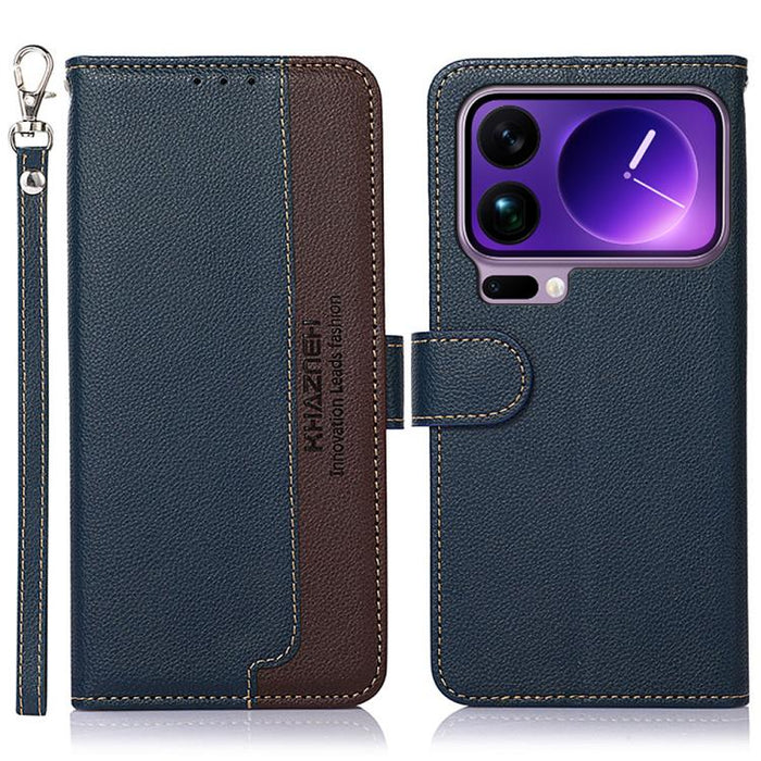 Funda para teléfono RFID de cuero con textura de lichi de KHAZNEH, For Xiaomi 17T Pro 5G, For Xiaomi 17T 5G, For Xiaomi 17 Pro Max, For Xiaomi 17 Pro, For Xiaomi 17, For Xiaomi 15T Pro 5G, For Xiaomi 15T 5G, For Xiaomi Poco F7 Pro / F7 Ultra           ...