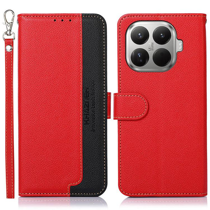 Funda para teléfono RFID de cuero con textura de lichi de KHAZNEH, For Xiaomi 17T Pro 5G, For Xiaomi 17T 5G, For Xiaomi 17 Pro Max, For Xiaomi 17 Pro, For Xiaomi 17, For Xiaomi 15T Pro 5G, For Xiaomi 15T 5G, For Xiaomi Poco F7 Pro / F7 Ultra           ...