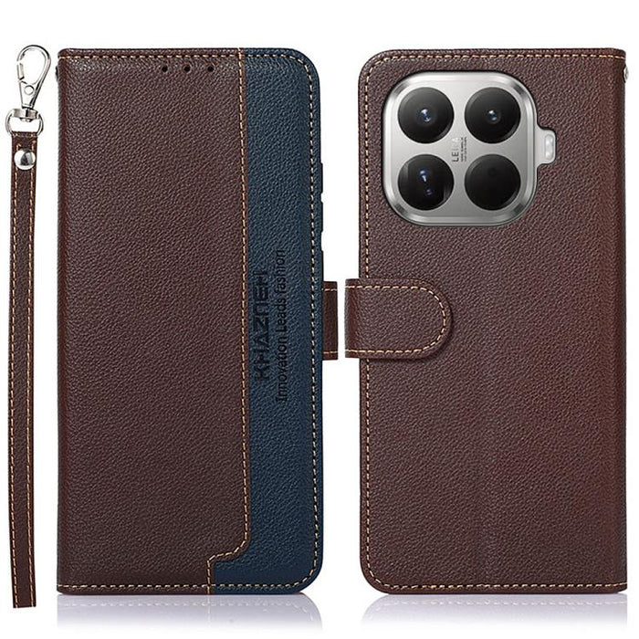 Funda para teléfono RFID de cuero con textura de lichi de KHAZNEH, For Xiaomi 17T Pro 5G, For Xiaomi 17T 5G, For Xiaomi 17 Pro Max, For Xiaomi 17 Pro, For Xiaomi 17, For Xiaomi 15T Pro 5G, For Xiaomi 15T 5G, For Xiaomi Poco F7 Pro / F7 Ultra           ...