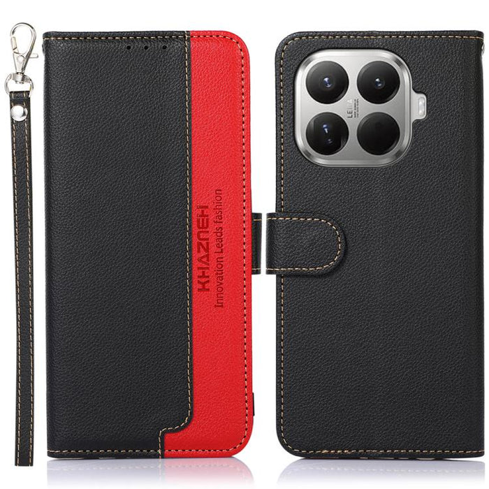 Funda para teléfono RFID de cuero con textura de lichi de KHAZNEH, For Xiaomi 17T Pro 5G, For Xiaomi 17T 5G, For Xiaomi 17 Pro Max, For Xiaomi 17 Pro, For Xiaomi 17, For Xiaomi 15T Pro 5G, For Xiaomi 15T 5G, For Xiaomi Poco F7 Pro / F7 Ultra           ...