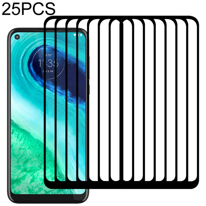 Película de vidrio templado de pantalla completa con pegamento completo de 25 piezas, For OPPO Realme C15 (25 PCS), For OPPO Realme 6 (25 PCS), For OPPO Realme 6 Pro (25 PCS), For Motorola Moto G Fast (25 PCS), For OPPO Realme 6i (25 PCS)              ...