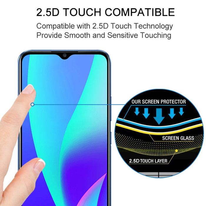 Película de vidrio templado de pantalla completa con pegamento completo de 25 piezas, For OPPO Realme C15 (25 PCS), For OPPO Realme 6 (25 PCS), For OPPO Realme 6 Pro (25 PCS), For Motorola Moto G Fast (25 PCS), For OPPO Realme 6i (25 PCS)              ...