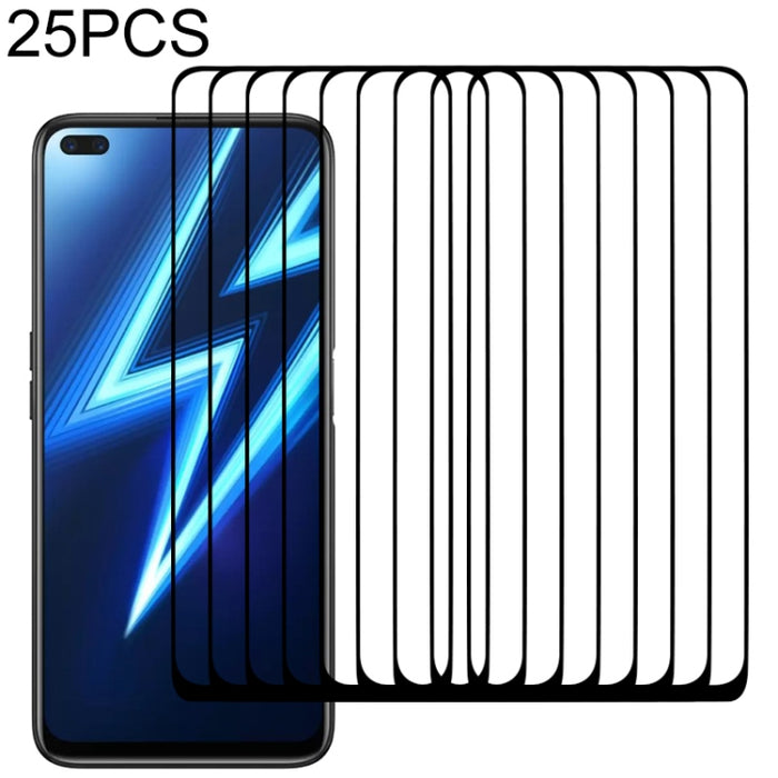 Película de vidrio templado de pantalla completa con pegamento completo de 25 piezas, For OPPO Realme C15 (25 PCS), For OPPO Realme 6 (25 PCS), For OPPO Realme 6 Pro (25 PCS), For Motorola Moto G Fast (25 PCS), For OPPO Realme 6i (25 PCS)              ...