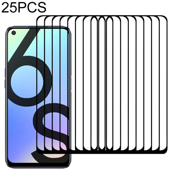 Película de vidrio templado de pantalla completa con pegamento completo de 25 piezas, For OPPO Realme C15 (25 PCS), For OPPO Realme 6 (25 PCS), For OPPO Realme 6 Pro (25 PCS), For Motorola Moto G Fast (25 PCS), For OPPO Realme 6i (25 PCS)              ...