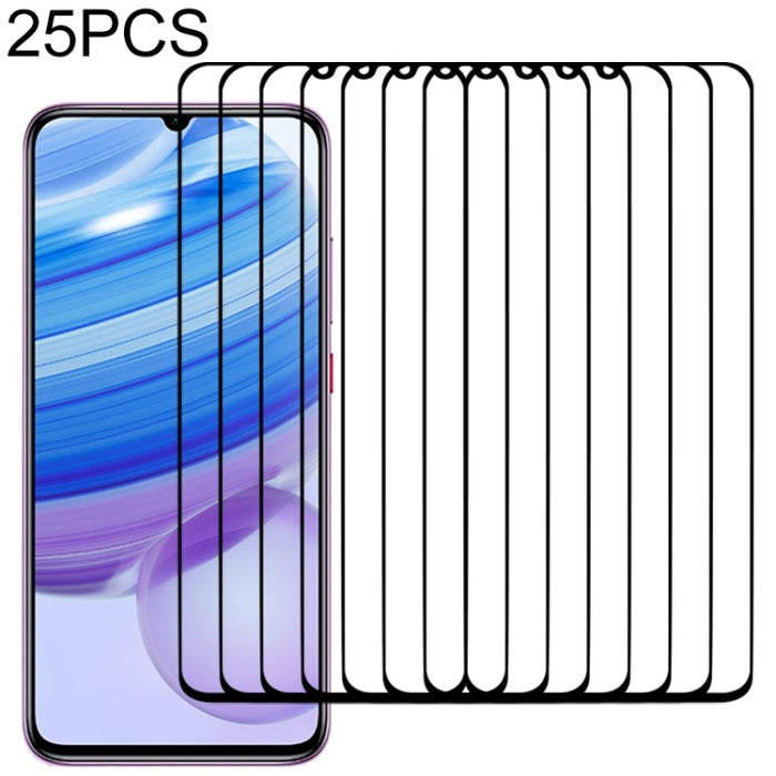 Película de vidrio templado de pantalla completa con pegamento completo de 25 piezas, For OPPO Realme C15 (25 PCS), For OPPO Realme 6 (25 PCS), For OPPO Realme 6 Pro (25 PCS), For Motorola Moto G Fast (25 PCS), For OPPO Realme 6i (25 PCS)              ...