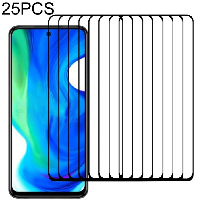 Película de vidrio templado de pantalla completa con pegamento completo de 25 piezas, For OPPO Realme C15 (25 PCS), For OPPO Realme 6 (25 PCS), For OPPO Realme 6 Pro (25 PCS), For Motorola Moto G Fast (25 PCS), For OPPO Realme 6i (25 PCS)              ...