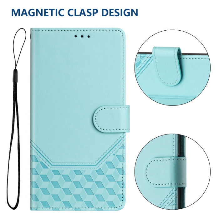 Funda de cuero para teléfono con RFID y estampado en panal, For Xiaomi Poco C40 / Redmi 10C, For Xiaomi Civi 1S, For Xiaomi Poco M4 Pro 4G, For Xiaomi Poco X4 Pro 5G, For Xiaomi Mi 11 Lite / Mi 11 Lite 5G NE, For Xiaomi 11T / 11T Pro                   ...