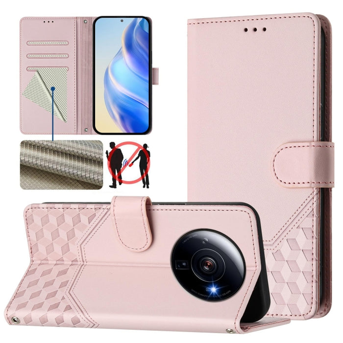 Funda de cuero para teléfono con RFID y estampado en panal, For Xiaomi Poco X6 Neo 5G, For Xiaomi Poco X6 Pro / Redmi K70E, For Xiaomi Poco X6 5G, For Xiaomi 14 Ultra 5G, For Xiaomi 14 Pro 5G, For Xiaomi 14, For Xiaomi Poco F5 / Redmi Note 12 Turbo 5G ...