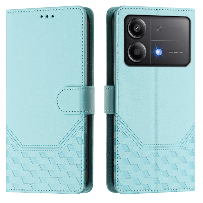 Funda de cuero para teléfono con RFID y estampado en panal, For Xiaomi Poco X6 Neo 5G, For Xiaomi Poco X6 Pro / Redmi K70E, For Xiaomi Poco X6 5G, For Xiaomi 14 Ultra 5G, For Xiaomi 14 Pro 5G, For Xiaomi 14, For Xiaomi Poco F5 / Redmi Note 12 Turbo 5G ...