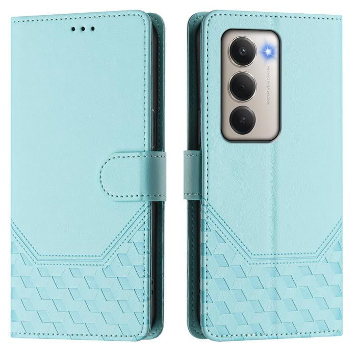 Funda de cuero para teléfono con RFID y estampado en panal, For Redmi 15 5G Global / 15 4G SEA 169.5mm, For Xiaomi 15T Pro 5G, For Xiaomi 15T 5G, For Xiaomi Civi 5 Pro 5G, For Xiaomi 15S Pro 5G, For Xiaomi Poco M6 Plus / Redmi 13x 4G                   ...