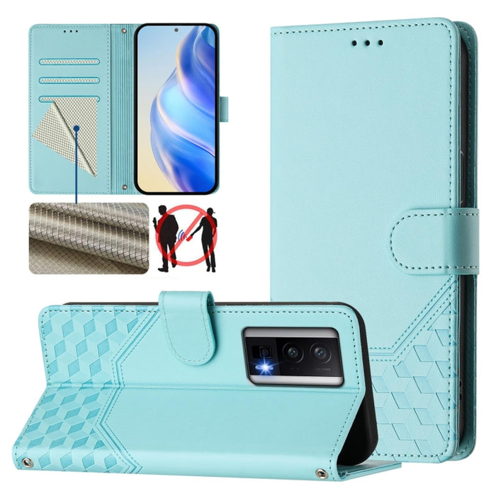 Funda para teléfono de cuero RFID con relieve en forma de panal, For Redmi A3 4G Global / A3X 4G, For Redmi Note 13 Pro 4G Global, For Redmi 13C 4G, For Redmi Note 13 4G Global, For Redmi Note 13 Pro 5G Global, For Redmi Note 13 5G Global              ...