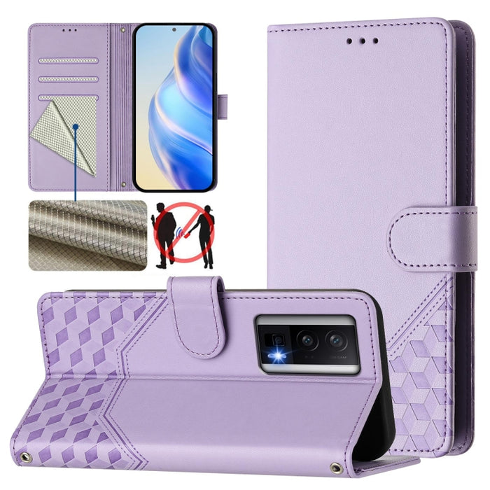 Funda para teléfono de cuero RFID con relieve en forma de panal, For Redmi A3 4G Global / A3X 4G, For Redmi Note 13 Pro 4G Global, For Redmi 13C 4G, For Redmi Note 13 4G Global, For Redmi Note 13 Pro 5G Global, For Redmi Note 13 5G Global              ...