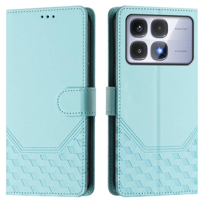 Funda para teléfono de cuero RFID con relieve en forma de panal, For Redmi A3 4G Global / A3X 4G, For Redmi Note 13 Pro 4G Global, For Redmi 13C 4G, For Redmi Note 13 4G Global, For Redmi Note 13 Pro 5G Global, For Redmi Note 13 5G Global              ...