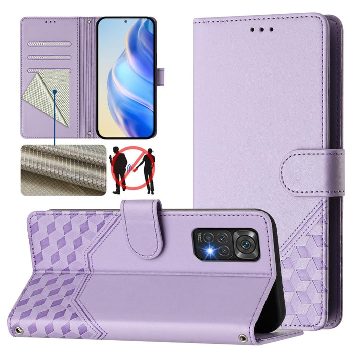 Funda para teléfono de cuero RFID con relieve en forma de panal, For Redmi A3 4G Global / A3X 4G, For Redmi Note 13 Pro 4G Global, For Redmi 13C 4G, For Redmi Note 13 4G Global, For Redmi Note 13 Pro 5G Global, For Redmi Note 13 5G Global              ...
