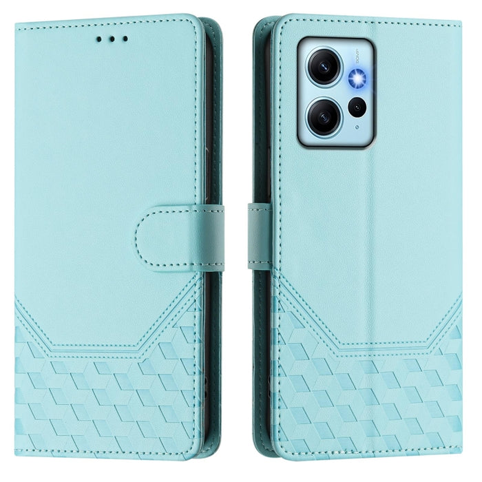 Funda para teléfono de cuero RFID con relieve en forma de panal, For Redmi Note 12 Explorer / 12 Pro+ 5G, For Redmi Note 12 Pro Speed / 12 Pro 5G, For Redmi Note 12 5G Global, For Redmi 12C / 11A, For Redmi 10 5G / Note 11E 5G / Note 11R               ...