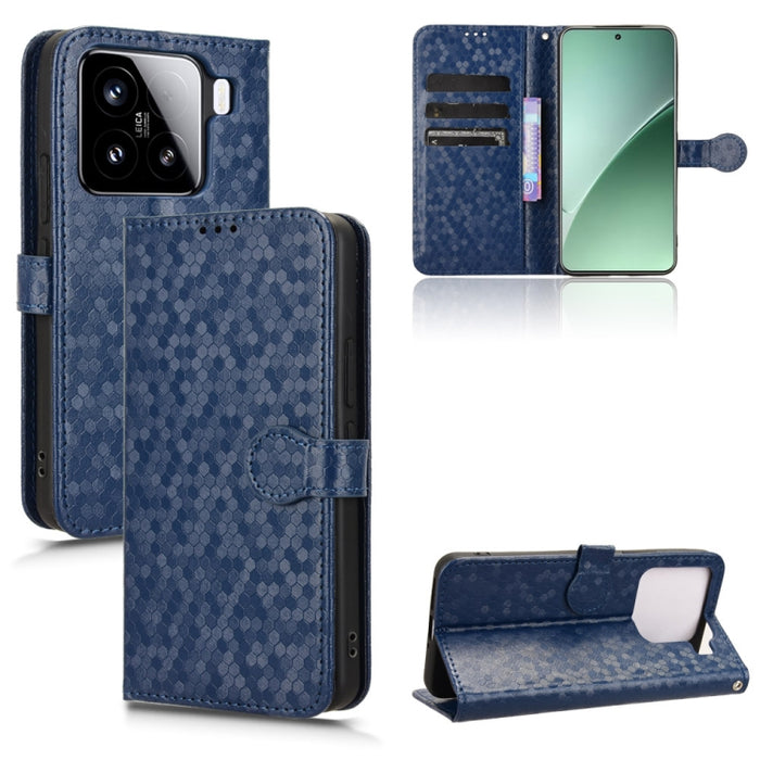 Funda de cuero para teléfono con textura de puntos en forma de panal, For Xiaomi 17 Max 5G, For Xiaomi 17T Pro 5G, For Xiaomi 17T 5G, For Xiaomi 17 Ultra, For Xiaomi Poco M7 4G 171mm, For Xiaomi Civi 5 Pro 5G, For Xiaomi Poco F7 Pro 5G / F7 Ultra      ...