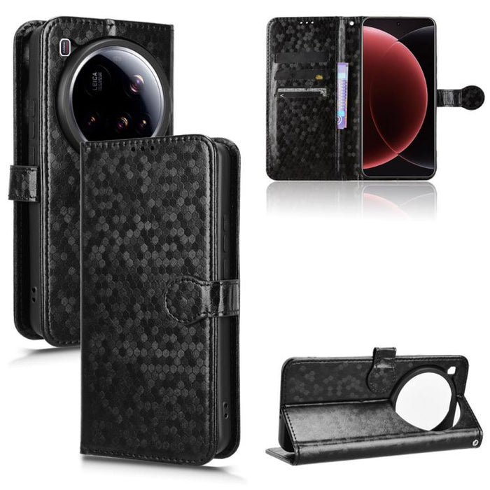 Funda de cuero para teléfono con textura de puntos en forma de panal, For Xiaomi 17 Max 5G, For Xiaomi 17T Pro 5G, For Xiaomi 17T 5G, For Xiaomi 17 Ultra, For Xiaomi Poco M7 4G 171mm, For Xiaomi Civi 5 Pro 5G, For Xiaomi Poco F7 Pro 5G / F7 Ultra      ...