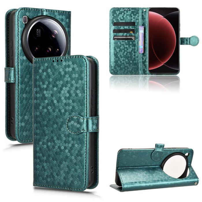 Funda de cuero para teléfono con textura de puntos en forma de panal, For Xiaomi 17 Max 5G, For Xiaomi 17T Pro 5G, For Xiaomi 17T 5G, For Xiaomi 17 Ultra, For Xiaomi Poco M7 4G 171mm, For Xiaomi Civi 5 Pro 5G, For Xiaomi Poco F7 Pro 5G / F7 Ultra      ...