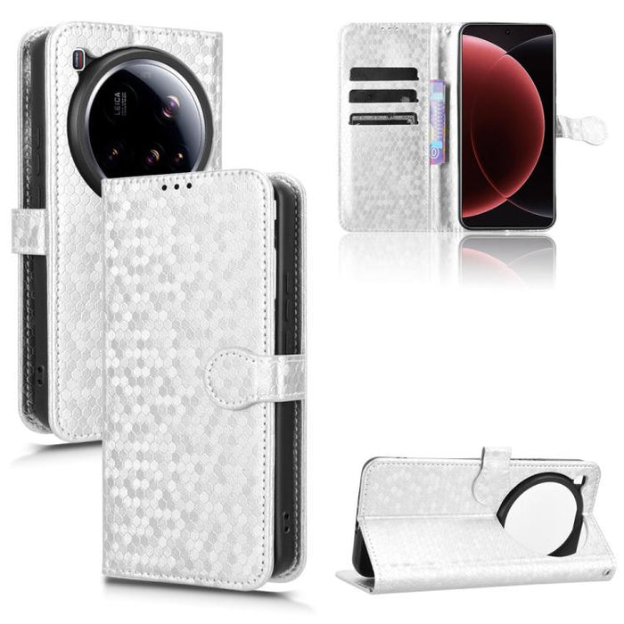 Funda de cuero para teléfono con textura de puntos en forma de panal, For Xiaomi 17 Max 5G, For Xiaomi 17T Pro 5G, For Xiaomi 17T 5G, For Xiaomi 17 Ultra, For Xiaomi Poco M7 4G 171mm, For Xiaomi Civi 5 Pro 5G, For Xiaomi Poco F7 Pro 5G / F7 Ultra      ...