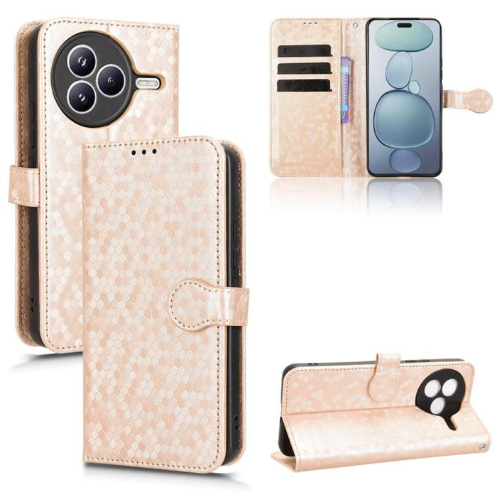 Funda de cuero para teléfono con textura de puntos en forma de panal, For Xiaomi 17 Max 5G, For Xiaomi 17T Pro 5G, For Xiaomi 17T 5G, For Xiaomi 17 Ultra, For Xiaomi Poco M7 4G 171mm, For Xiaomi Civi 5 Pro 5G, For Xiaomi Poco F7 Pro 5G / F7 Ultra      ...