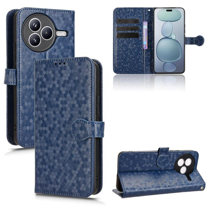 Funda de cuero para teléfono con textura de puntos en forma de panal, For Xiaomi 17 Max 5G, For Xiaomi 17T Pro 5G, For Xiaomi 17T 5G, For Xiaomi 17 Ultra, For Xiaomi Poco M7 4G 171mm, For Xiaomi Civi 5 Pro 5G, For Xiaomi Poco F7 Pro 5G / F7 Ultra      ...