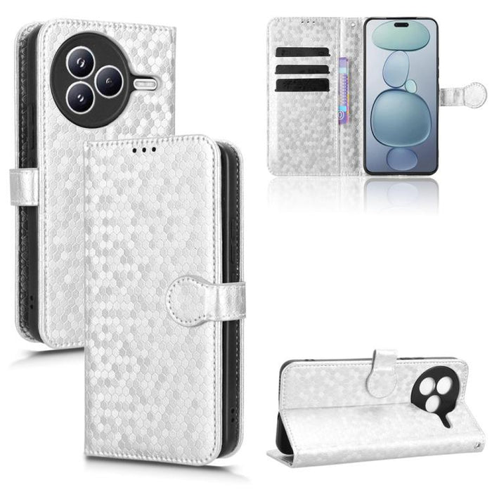 Funda de cuero para teléfono con textura de puntos en forma de panal, For Xiaomi 17 Max 5G, For Xiaomi 17T Pro 5G, For Xiaomi 17T 5G, For Xiaomi 17 Ultra, For Xiaomi Poco M7 4G 171mm, For Xiaomi Civi 5 Pro 5G, For Xiaomi Poco F7 Pro 5G / F7 Ultra      ...