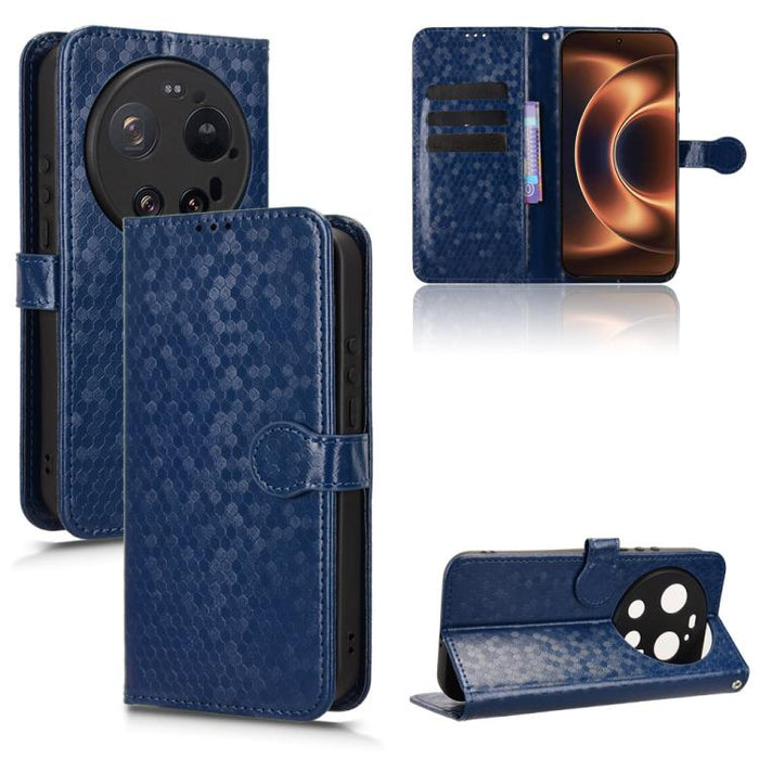 Funda de cuero para teléfono con textura de puntos en forma de panal, For Xiaomi 17 Max 5G, For Xiaomi 17T Pro 5G, For Xiaomi 17T 5G, For Xiaomi 17 Ultra, For Xiaomi Poco M7 4G 171mm, For Xiaomi Civi 5 Pro 5G, For Xiaomi Poco F7 Pro 5G / F7 Ultra      ...